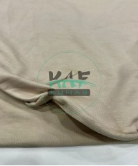 Penye 57% Pamuk 37% Polyester 6% Elastan İki İplik Kumaş | Açık Bej