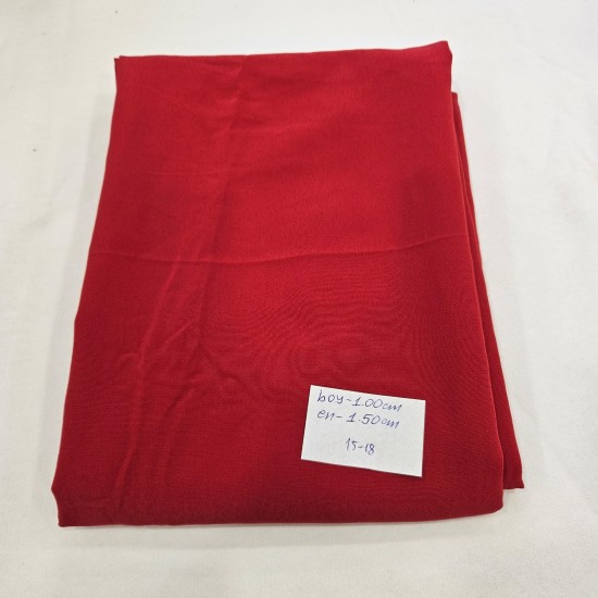 Boyalı Polyester Süprem Parça Kumaş | 100x150 cm | 15-18