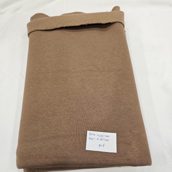 3 İplik Şardonlu Kahve Parça Kumaş | 60x180 cm | 15-5