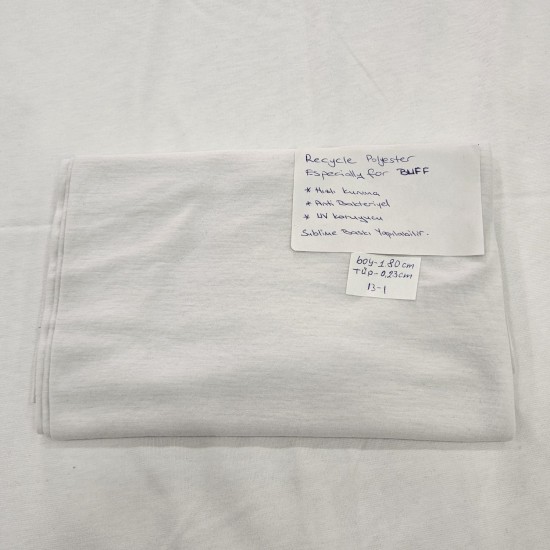 %100 Recycle Polyester Süprem Parça Kumaş | 180x23(tüp) cm | 13-1