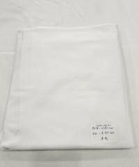Beyaz Likralı Pamuk Süprem Parça Kumaş | 80x170 cm | 13-14