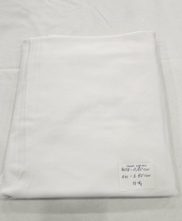 Beyaz Likralı Pamuk Süprem Parça Kumaş | 80x170 cm | 13-14