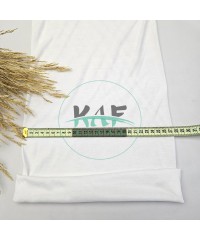 Kesik Elyaf Dar Pus Tüp Süprem Kumaş | Beyaz