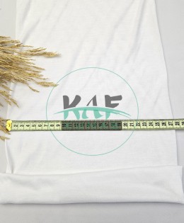 Kesik Elyaf Dar Pus Tüp Süprem Kumaş | Beyaz