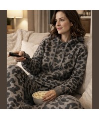 3 İplik Baskılı Kumaş | Gri Zemin Siyah izler