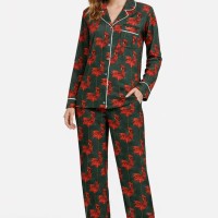 Baskılı Süprem Kumaş | %95 Pamuk %5 Elastan | 150 cm | 210 Gsm |  Kırmızı Horoz Desen