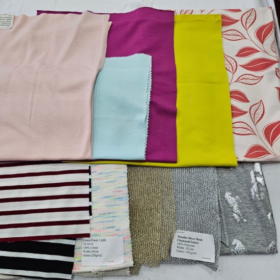 Küçük Ölçekli Projeler İçin Kumaş Parçaları – 10 Adet | Set 11