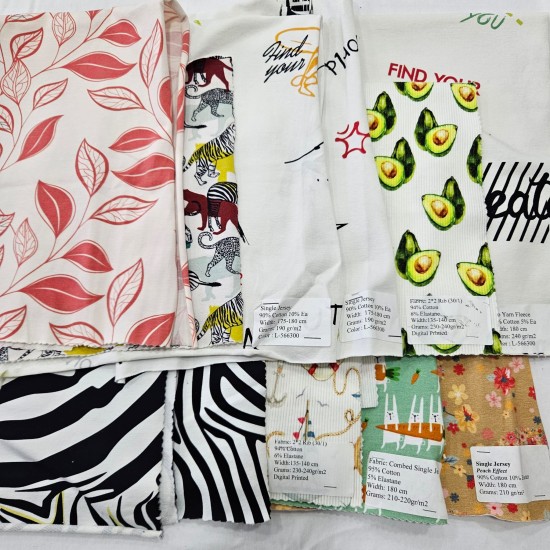 Küçük Ölçekli Projeler İçin Kumaş Parçaları – 10 Adet | Set 15