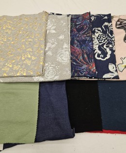 Küçük Ölçekli Projeler İçin Kumaş Parçaları – 10 Adet | Set 34