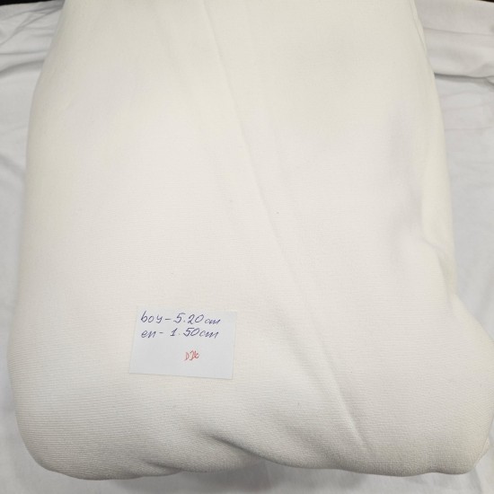 Ekru Örme Parça 3 İp Kumaş | 520x150 cm | D26