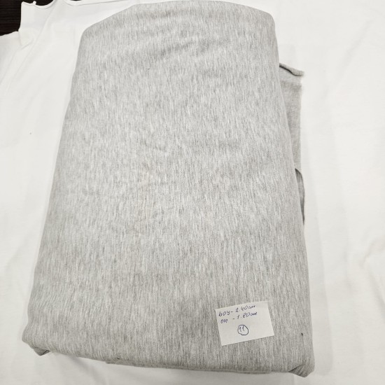 Şardonlu Penye İki İplik Parça Kumaş| Gri 11