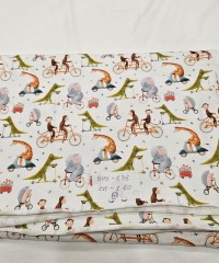 Baskılı Pamuk Penye Süprem Parça Kumaş| Dino 47