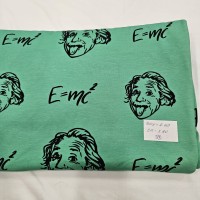 Baskılı Pamuk Penye Süprem Parça Kumaş| Einstein 48