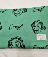 Baskılı Pamuk Penye Süprem Parça Kumaş| Einstein 48