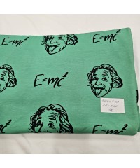 Baskılı Pamuk Penye Süprem Parça Kumaş| Einstein 48