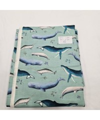 Baskılı Pamuk Penye Süprem Parça Kumaş| Balina 50