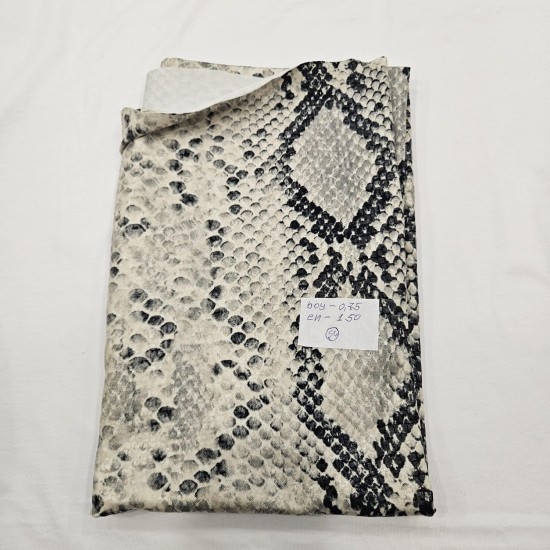 Baskılı Pes Penye Parça Süprem Kumaş | Yılan 54