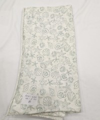 Baskılı Pamuk Penye Parça Süprem Kumaş | Deniz Kabuğu 55