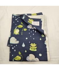 Baskılı Pamuk Penye Parça Süprem Kumaş | Kurbağa 56