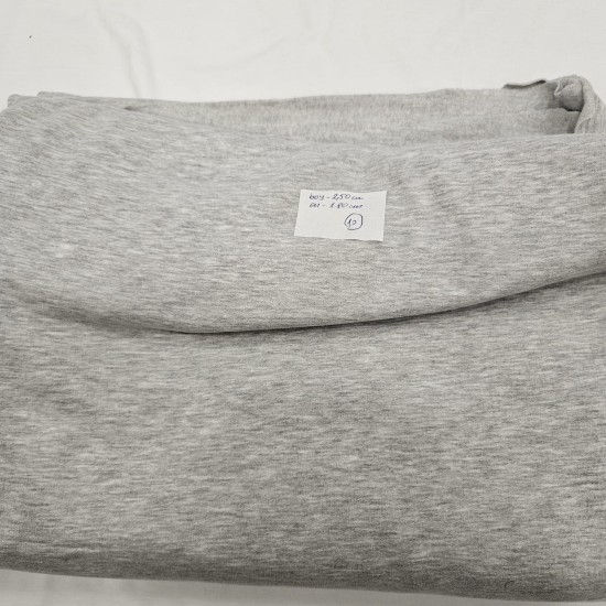 Şardonlu Penye İki İplik Parça Kumaş| Gri 10