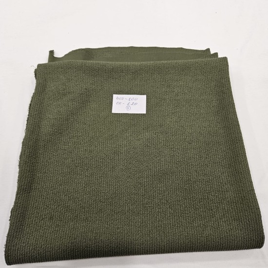 Polyester Kaşkorse Parça Kumaş | Haki 5