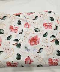 Poplin Parça Kumaş Çiçek 3 Mt