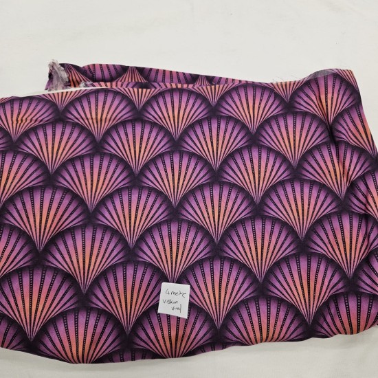 Viskon Dokuma Mor Parça Kumaş