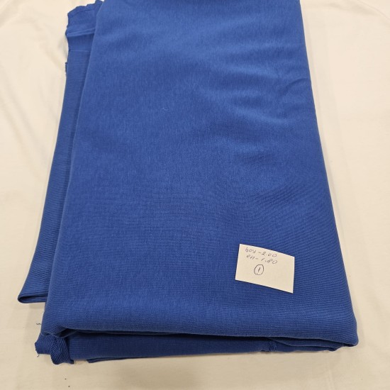 Mavi Penye Pamuklu Parça Üç İplik Kumaş | 1