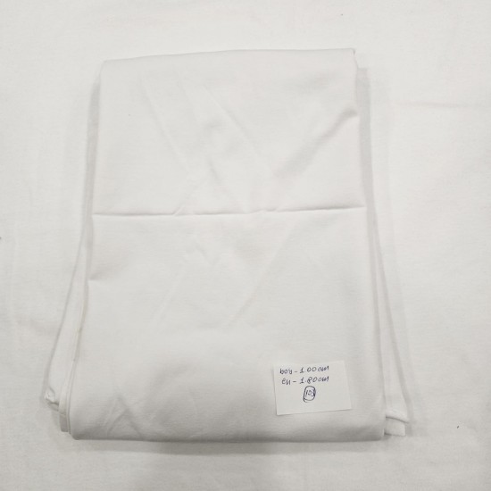 Penye Kalite Beyaz Parça Kumaş 103