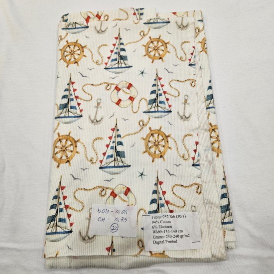 Tekne Kaşkorse Parça Kumaş 22