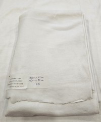 Penye Ribana Parça Kumaş | Beyaz | 9-9