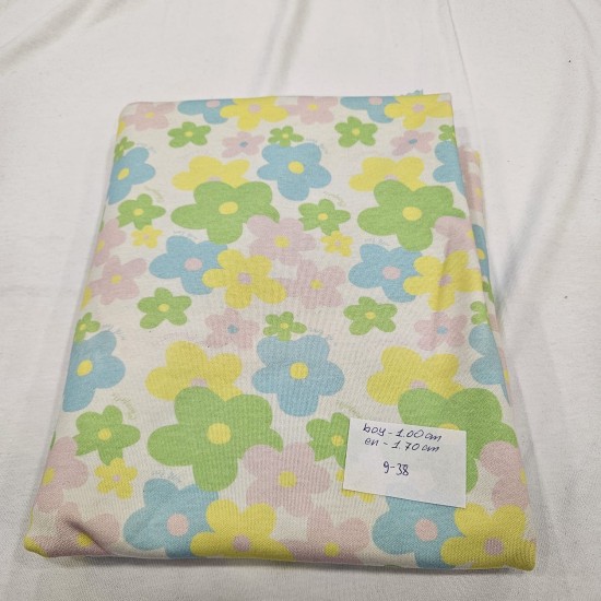 %100 Pamuk İnterlok Parça Kumaş | 100x170 cm | 9-38