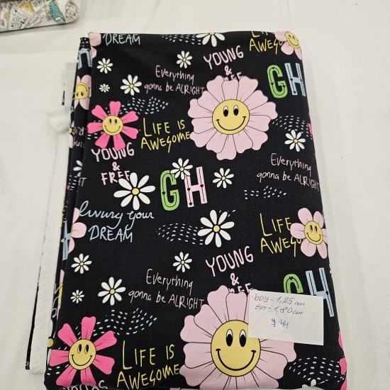 Penye İki İplik Parça Kumaş | 120x180 cm | 9-44