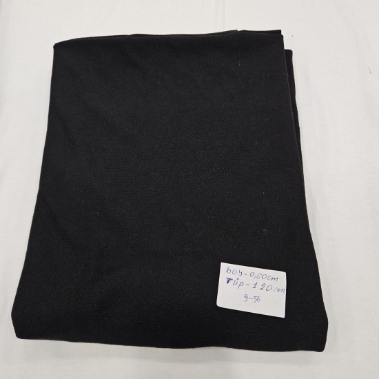 Parça Kumaş Siyah | 60x120(tüp) cm | 9-56