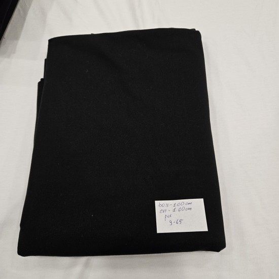 Siyah Pes Parça Kumaş | 100x160 cm | 9-65