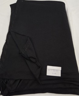 Süprem Parça Kumaş | Siyah %100 Pamuklu 