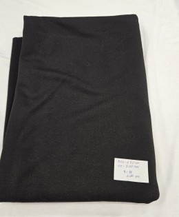 Siyah Double Face Interlok Parça Kumaş 9-75