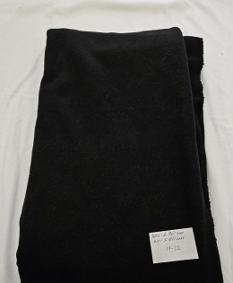 Siyah 3 İplik Parça Kumaş | 120X180 cm