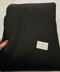 Polyester Şardonlu Siyah Parça Kumaş | 11-34