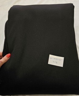 Polyester Şardonlu Siyah Parça Kumaş | 11-34