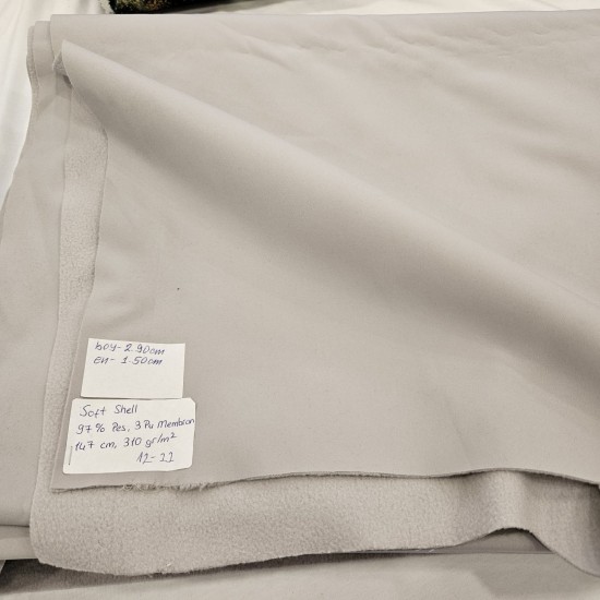 Soft Shell Parça Kumaş | 290x150 cm | 12-22