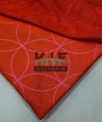 Baskılı Bambulu Havlu Kumaş | Kırmızı