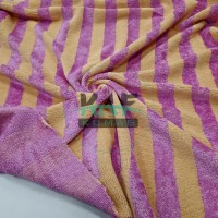 Bambulu Havlu Kumaş | Pembe Çizgili