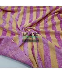 Bambulu Havlu Kumaş | Pembe Çizgili
