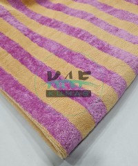 Bambulu Havlu Kumaş | Pembe Çizgili