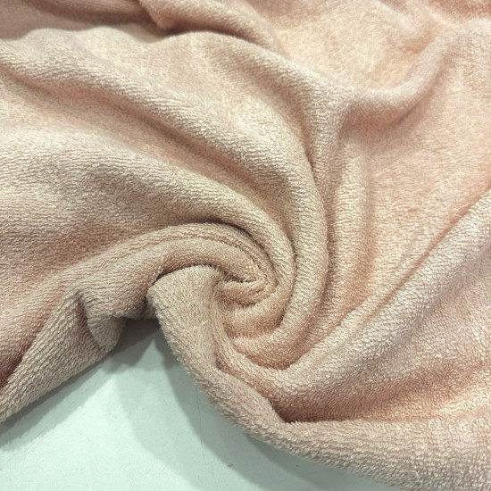Pamuklu Havlu Kumaş | Somon Pembe