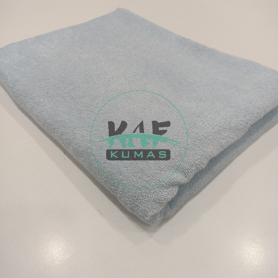 Pamuklu Havlu Kumaş | Açık Mavi