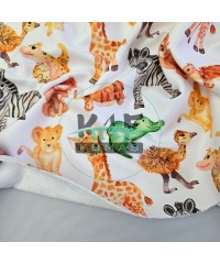 Baskılı Bambulu Havlu Kumaş | Zebra