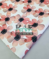 Baskılı Bambulu Havlu Kumaş | Papatya