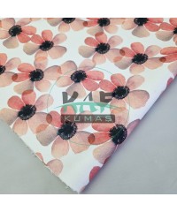 Baskılı Bambulu Havlu Kumaş | Papatya